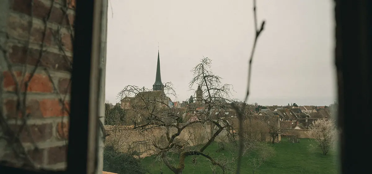vue a partir d'une fenetre de l'abbaye